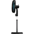 Ventilador de Coluna Cadence VTR830 Refresh Turbo Pro 6 Pás 3 Velocidades Preto e Azul 127V