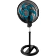 Ventilador de Coluna Cadence VTR830 Refresh Turbo Pro 6 Pás 3 Velocidades Preto e Azul 220V